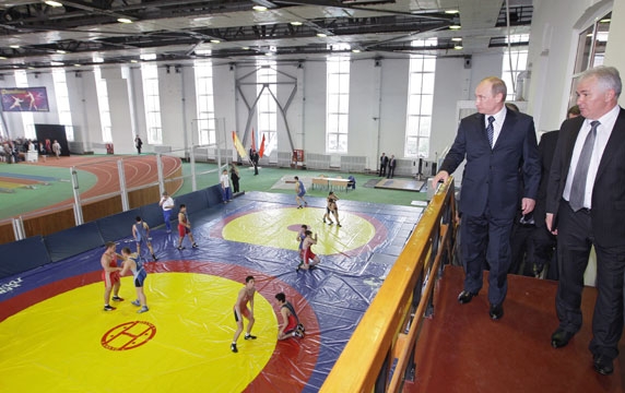 В.В.Путин посетил Кубанский государственный университет физической культуры, спорта и туризма